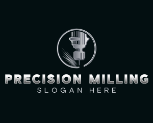 Milling - Mechanical Milling Metalwork logo design