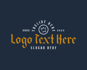 Gothic - Hipster Deluxe Business logo design