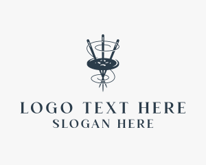Suits - Sewing Fashion Tailor logo design