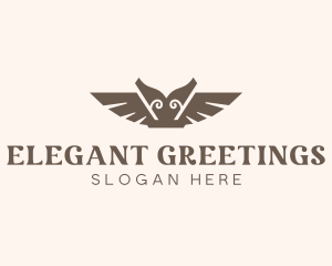 Elegant Ancient Wings logo design