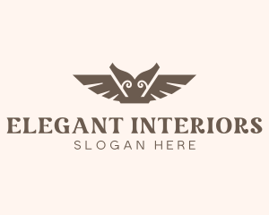 Elegant Ancient Wings logo design