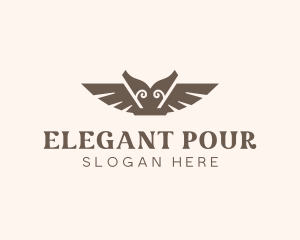 Elegant Ancient Wings logo design