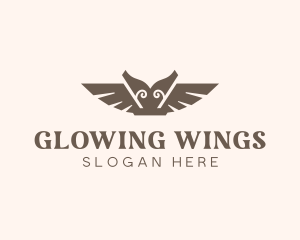 Elegant Ancient Wings logo design