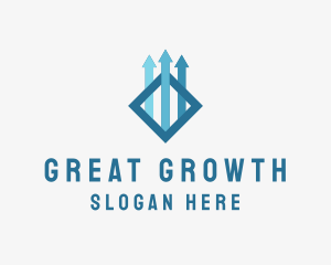 Economics Growth Arrow  logo design