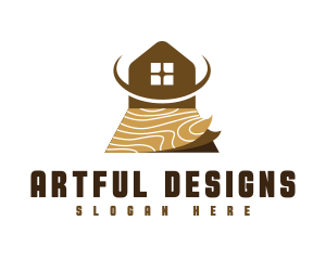 Home Carpentry Floor logo design