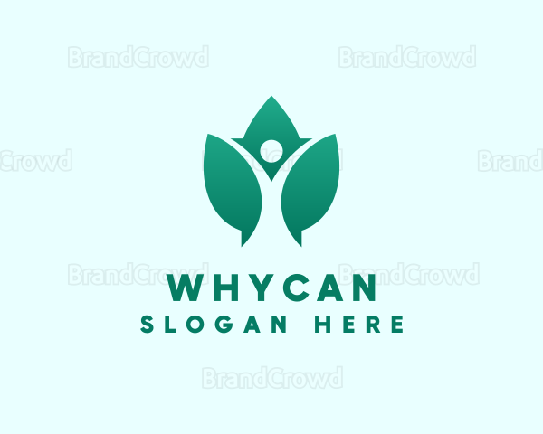 Leaf Wellness Yoga Logo