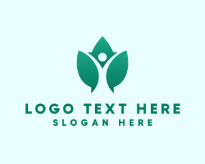 Yoga - Leaf Wellness Yoga logo design