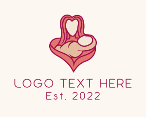 Breast Pump - Mother & Baby Healthcare logo design