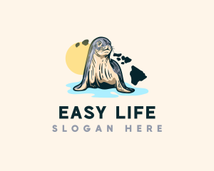 Animal Seal Hawaii logo design