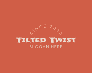 Tilted - Quirky Fun Business logo design