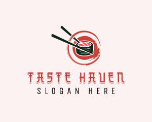 Japanese Sushi Dining logo design