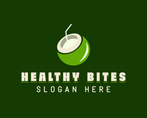 Organic Coconut Juice logo design