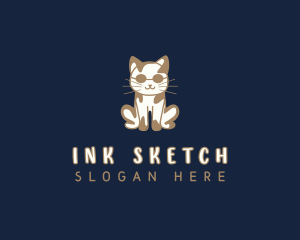 Kitty Cat Cartoon logo design