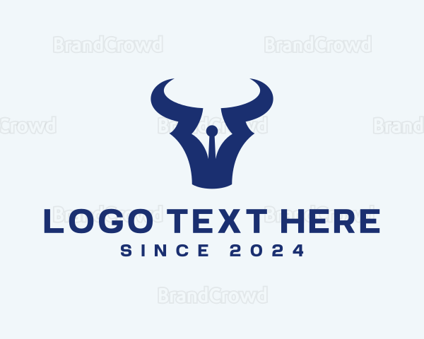 Bull Horns Pen Logo