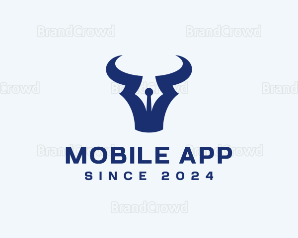 Bull Horns Pen Logo