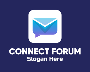Forum - Chat Messaging Icon logo design