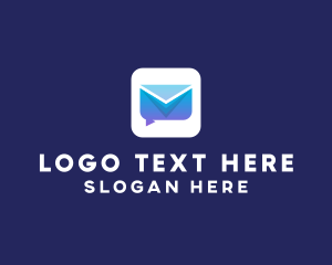 Envelope - Chat Messaging Icon logo design