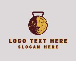 Exercise - Lion Kettlebell Fitness logo design