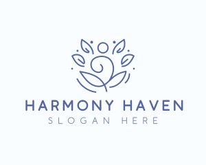 Wellness Yoga Meditation logo design