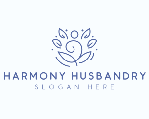 Wellness Yoga Meditation logo design