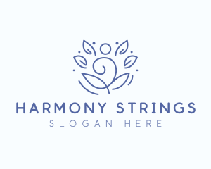 Wellness Yoga Meditation logo design