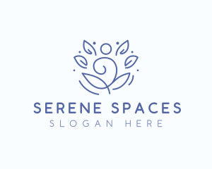 Wellness Yoga Meditation logo design