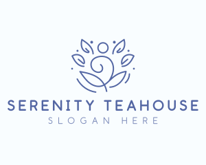 Wellness Yoga Meditation logo design