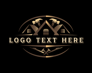 Nails - Roof Hammer Carpentry logo design