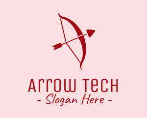 Red Cupid Arrow logo design