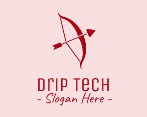 Red Cupid Arrow logo design