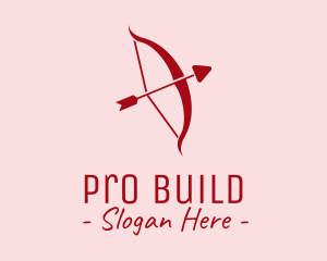 Red Cupid Arrow logo design