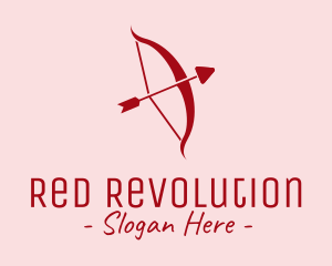 Red Cupid Arrow logo design