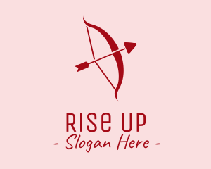 Red Cupid Arrow logo design