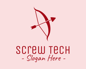 Red Cupid Arrow logo design