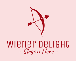 Red Cupid Arrow logo design