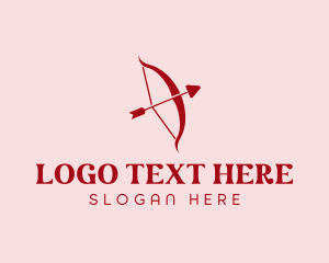 Arrow - Red Cupid Arrow logo design