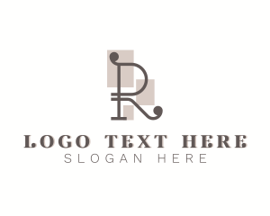 Interior Design - Fashion Styling Boutique Letter R logo design