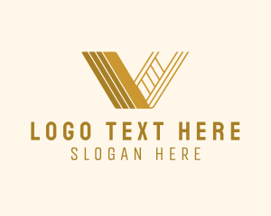 Corporation - Professional Firm Letter V logo design