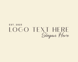 Script - Elegant Signature Wordmark logo design