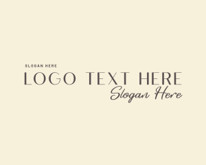 Elegant Signature Wordmark Logo
