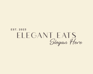 Elegant Signature Wordmark logo design