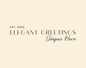 Elegant Signature Wordmark logo design