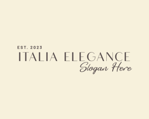 Elegant Signature Wordmark logo design