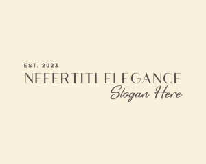 Elegant Signature Wordmark logo design