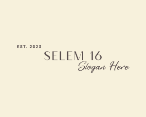 Elegant - Elegant Signature Wordmark logo design