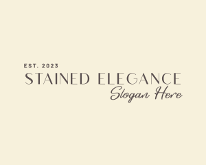 Elegant Signature Wordmark logo design