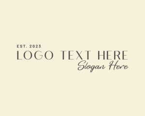 Influencer - Elegant Signature Wordmark logo design