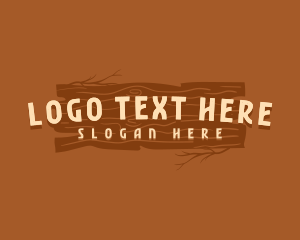 Carpentry - Wood Log Timber logo design