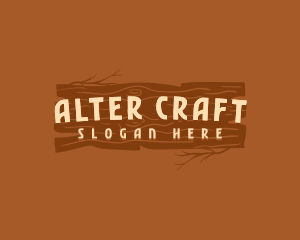 Wood Log Timber logo design