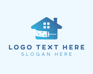 Clean - Squilgee Clean Housekeeper logo design